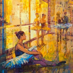 descanso de ballet - 50x50 cm